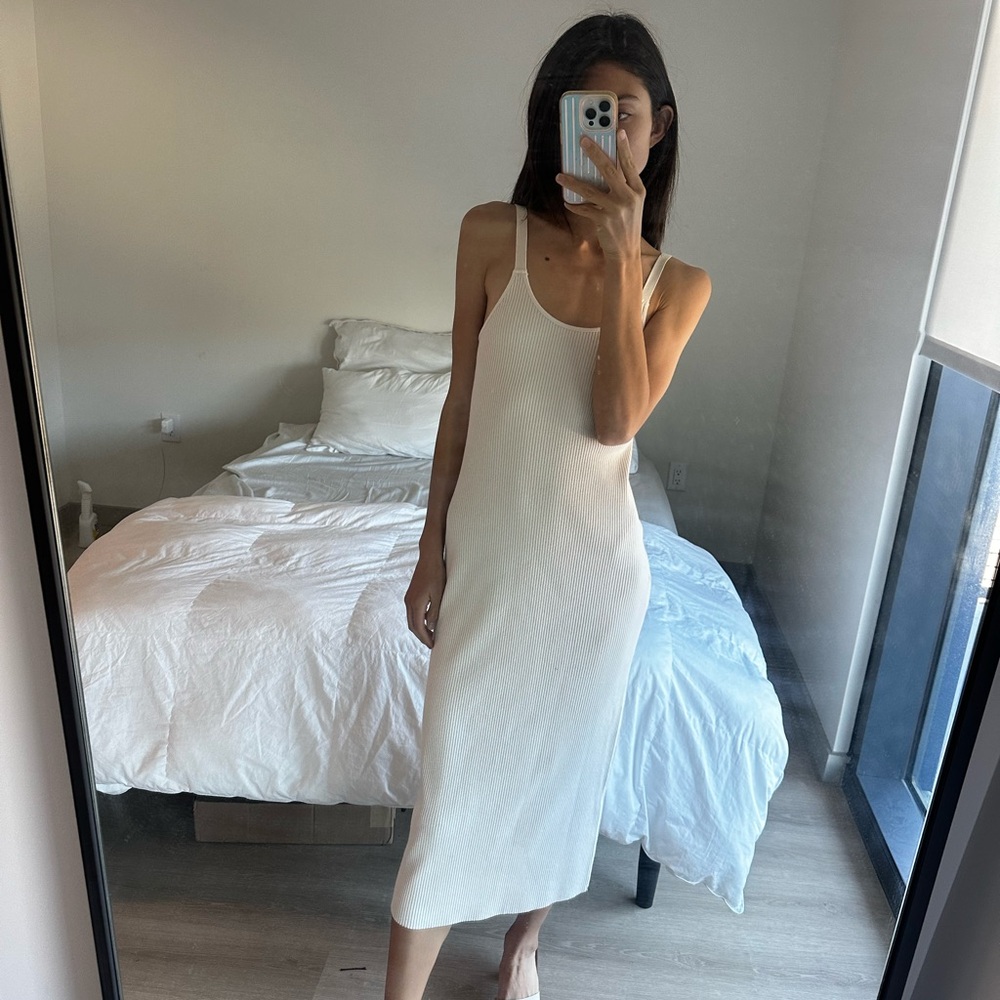 White Vince midi dress size S